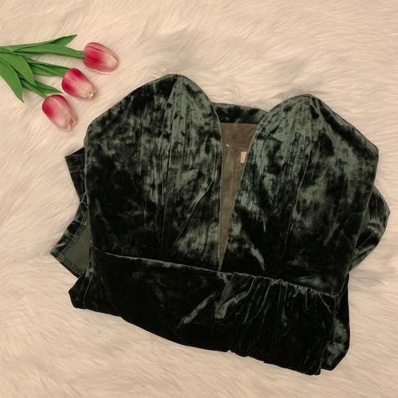 🎄Holiday Cocktail Party Velvet Sweetheart Maxi Dress Gown with Slit - Picture 6 of 7